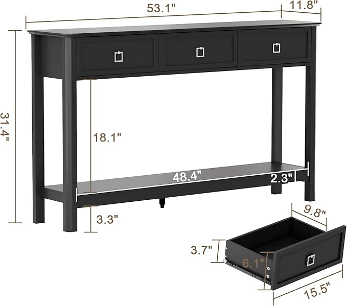 Treocho 53.1" Console Table - Image 2