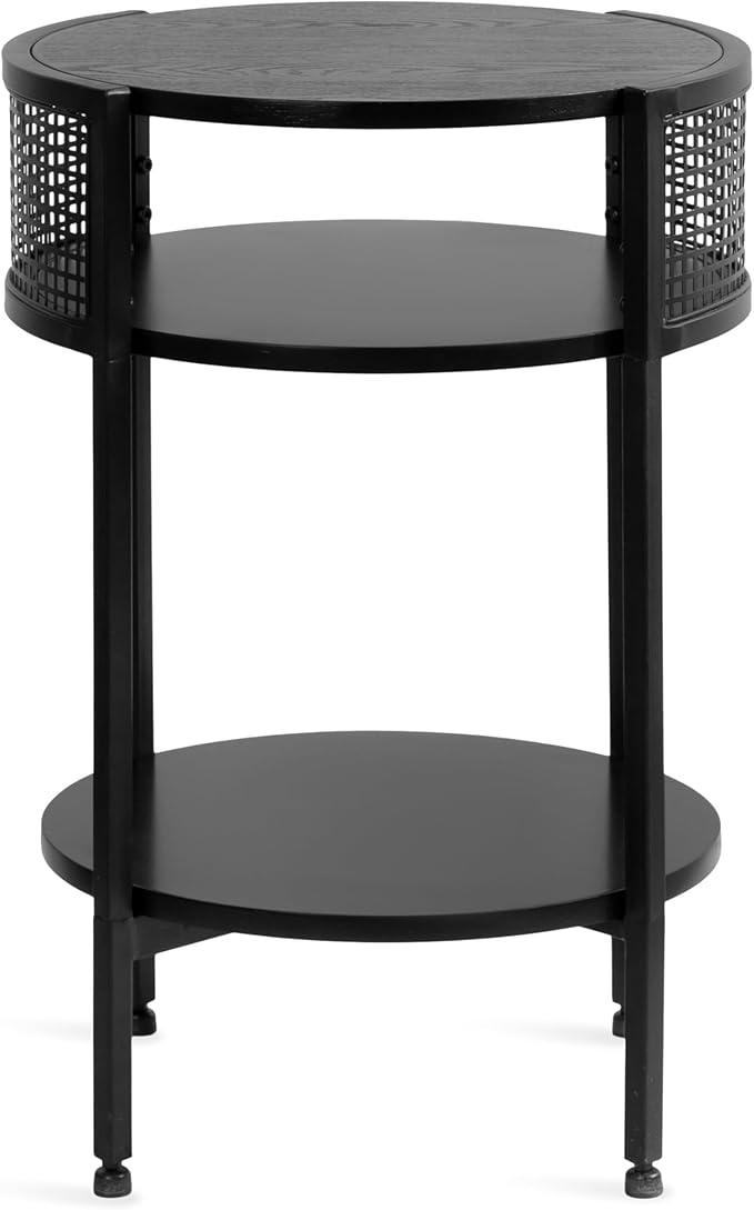 Kate and Laurel Urso Modern Tiered Round Side Table, Transitional Two-Tier - Image 8