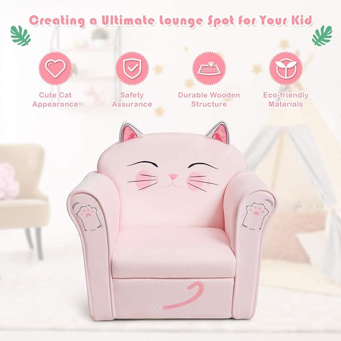 Costzon Kids Couch, Children's Sofa Armrest Chair - Image 6