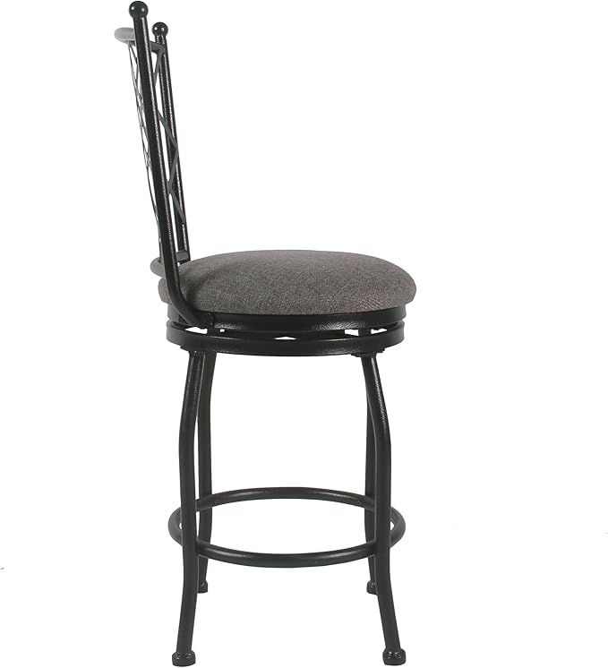 HomePop Home Decor | Metal Counter Height Bar Stools | 24" Bar Stools - Image 5