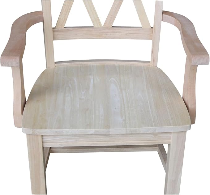 Solid Wood Double X-Back Dining Chair - Image 10