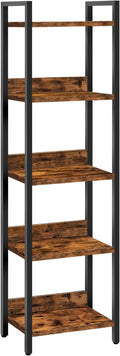 Bookshelf, 5-Tier Bookcase, Standing Book Shelf by MAHANCRIS