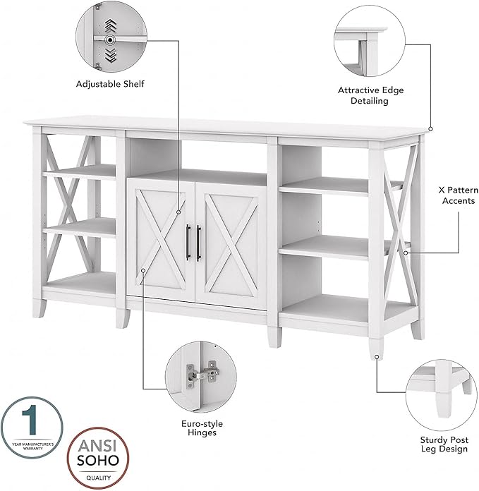 Bush Furniture Key West Tall TV Stand - Image 3