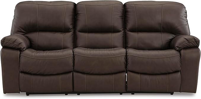 Signature Design by Ashley Leesworth Modern Leather Match Power Reclining Sofa - Image 8