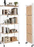 BAOYOUNI 5-Tier Vintage Industrial Bookshelf by BAOYOUNI