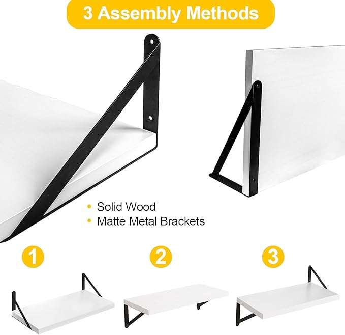 SAUMONIER Floating Shelves Bookshelf - Image 4