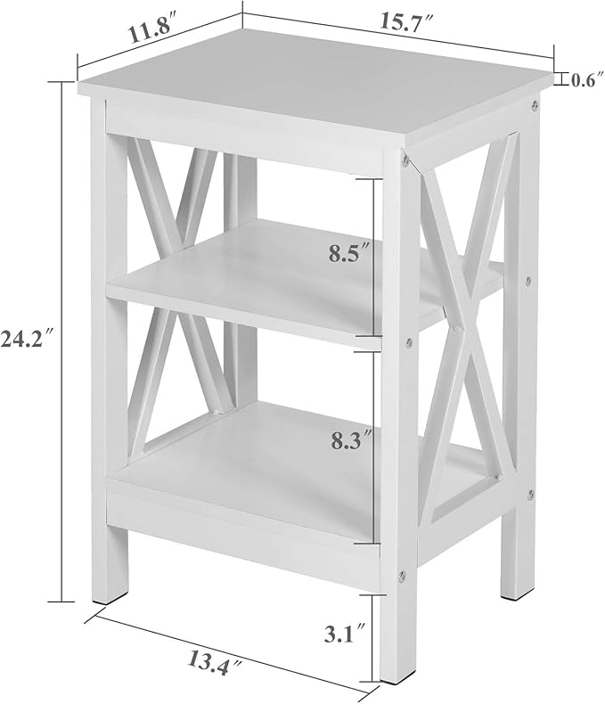 VECELO End Table Side Table - Image 3