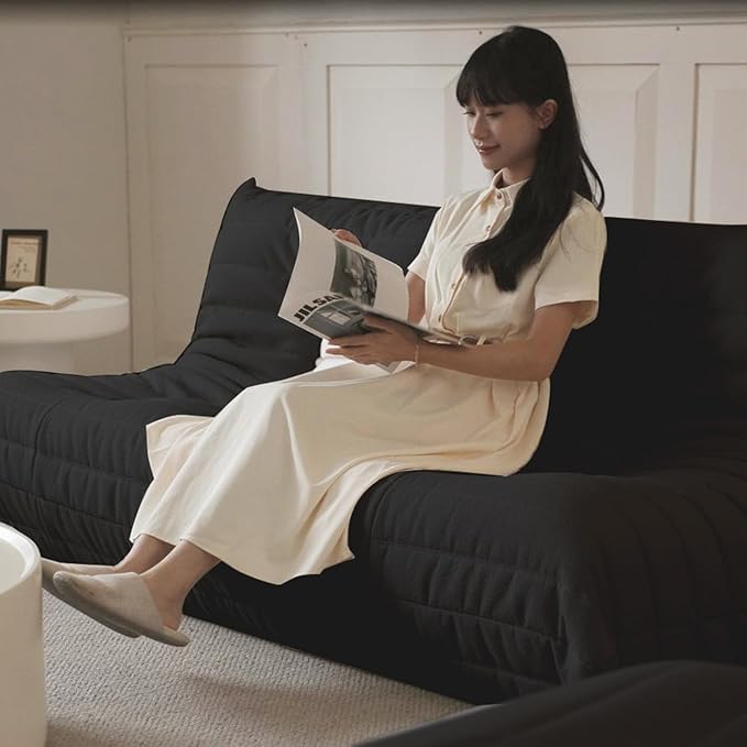 Luxury Sofa Couch Chair, Lazy Floor Seating, Fireside Bean Bag Chair, Ergonomic - Image 7