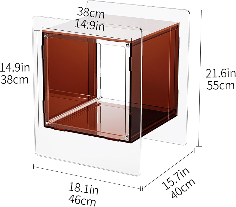 Acrylic Nightstand Colorful Bedside Table - Image 3