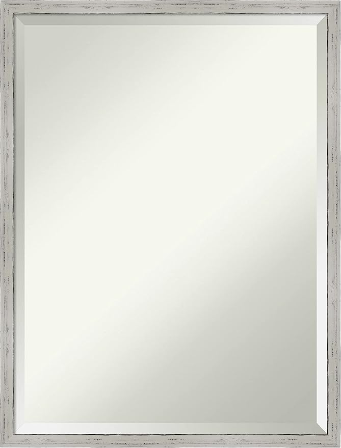 Amanti Art White Bathroom Mirror by AmantiArt