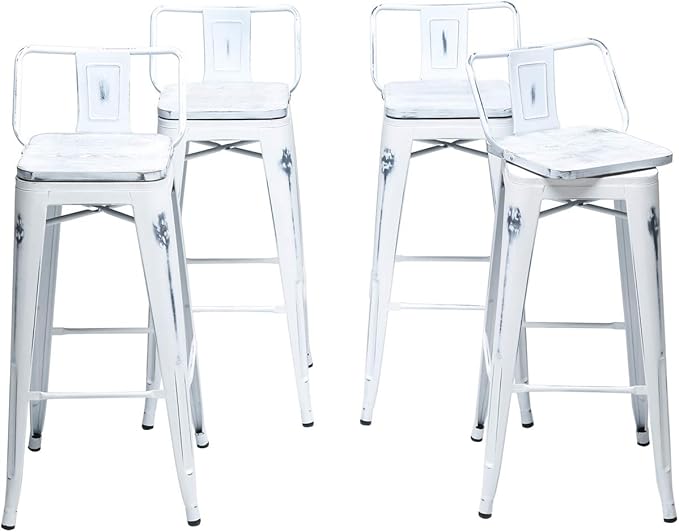 26 Inch Swivel Bar Stools Set of 4 by ALISH