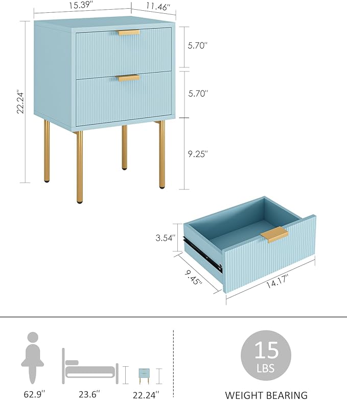 Nightstand, Morden Bedside Table - Image 2