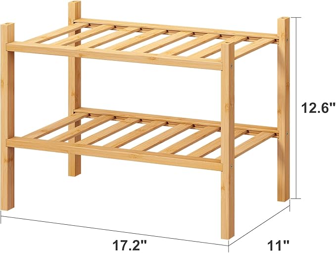 Small Shoe Rack, 2-Tier Shoe Rack - Image 3