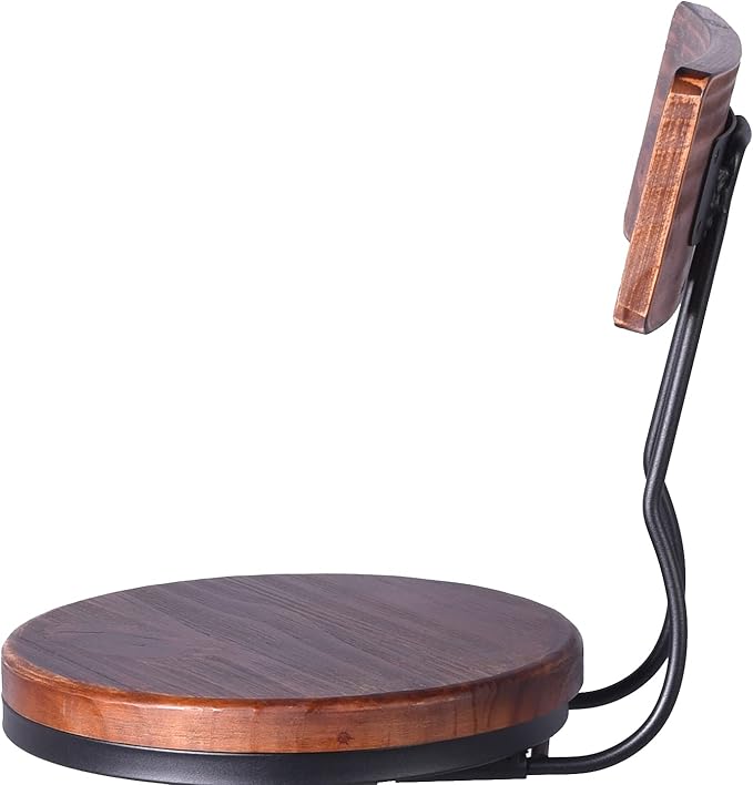 Topower Farmhouse Kitchen Stool, Industrial Counter Stool, Kitchen Deco Round - Image 5