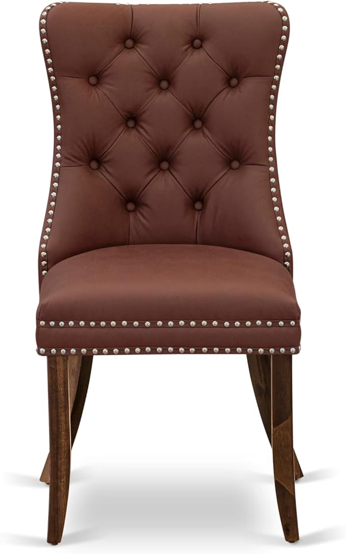 I5DA5-50N-26 5-Pc Kitchen Table Set Contain a Wooden Table and 4 Burgundy - Image 10