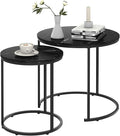 Black Marble Nesting Coffee Table by Garden4you