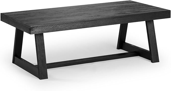 Plank+Beam Classic Rectangular Coffee Table, 48 Inch Farmhouse Coffee Table - Image 3
