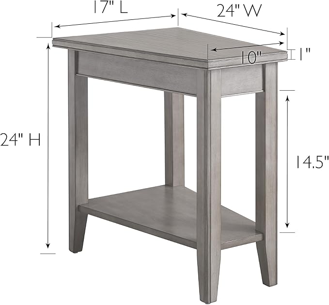 Laurent Recliner Wedge End Side Table - Image 3