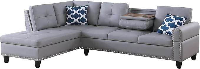 Ball & Cast 98" L Shaped Sectional Couch - Image 10