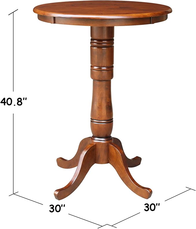 International Concepts 30-Inch Round Pedestal Dining Table - Image 3