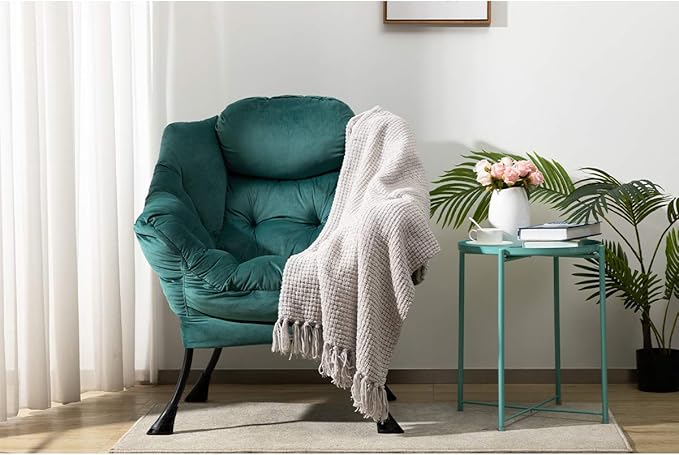 HollyHOME Modern Fabric Large Lazy Chair, Accent Oversized Comfy Reading Chair - Image 9