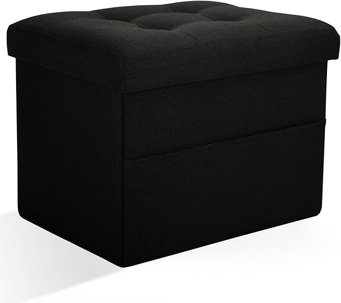 Ottoman Storage Ottoman Foot Rest Stool Foldable Bench by DOCVANIA