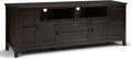 SIMPLIHOME Burlington SOLID WOOD 72 inch Wide Transitional TV Media Stand in by SimpliHome