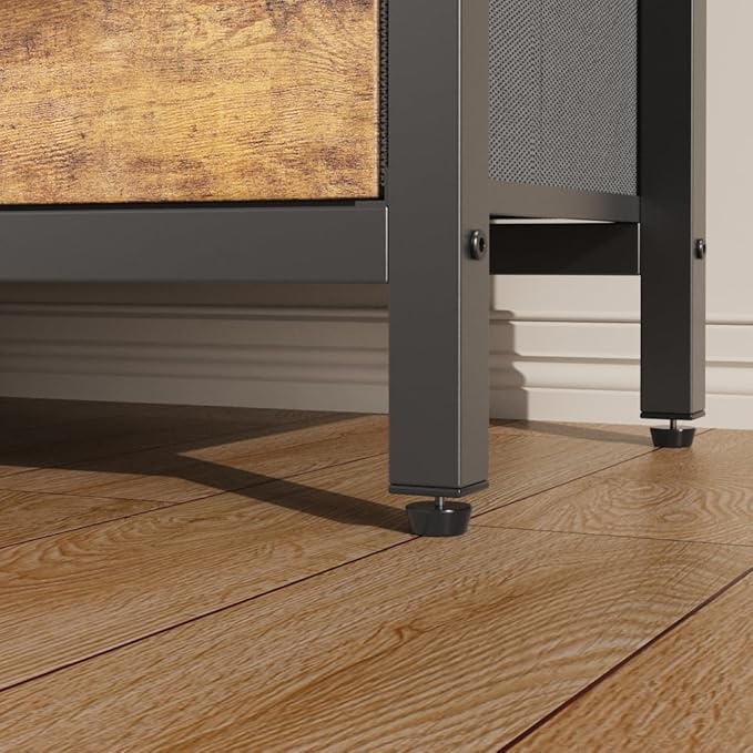 7 Drawer Dresser TV Stand with Power Outlets and LED Lights, Entertainment - Image 9