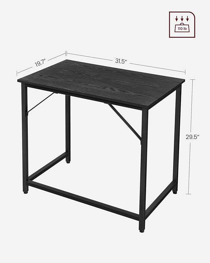 VASAGLE Computer Desk, Gaming Desk, Home Office Desk, - Image 3