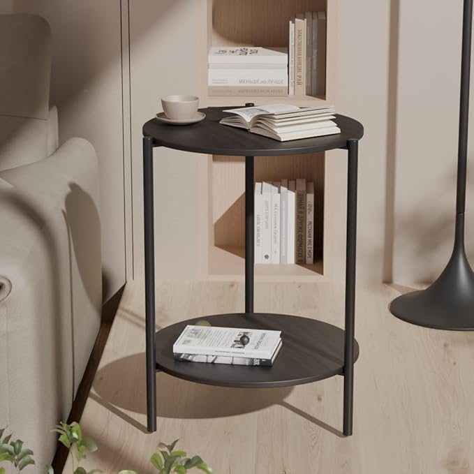 Side Table, Round End Table - Image 6