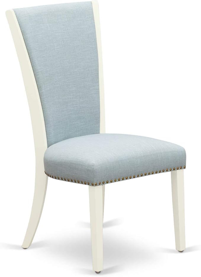 East West Furniture DOVE5-LWH-15 5 Piece Dining Table Set Includes a Rectangle - Image 8