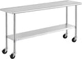 ROCKPOINT Stainless Steel Table by ROCKPOINT