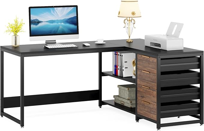Tribesigns L Shaped Computer Desk - Image 9