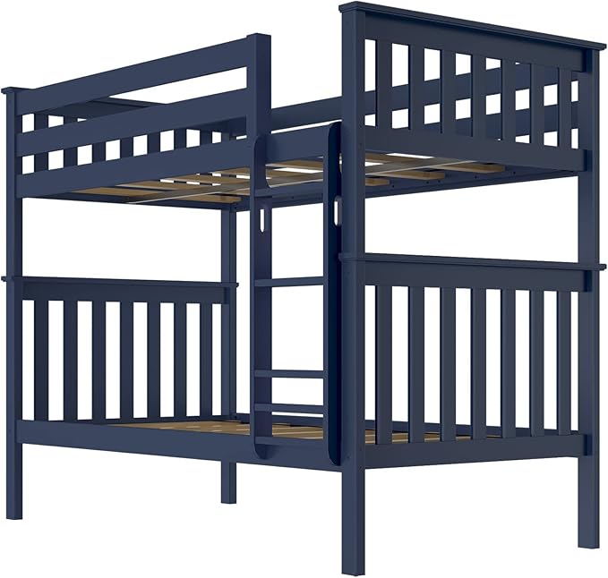 Max & Lily Bunk Bed Twin over Twin, Solid Wood Bunk Bed Frame - Image 5