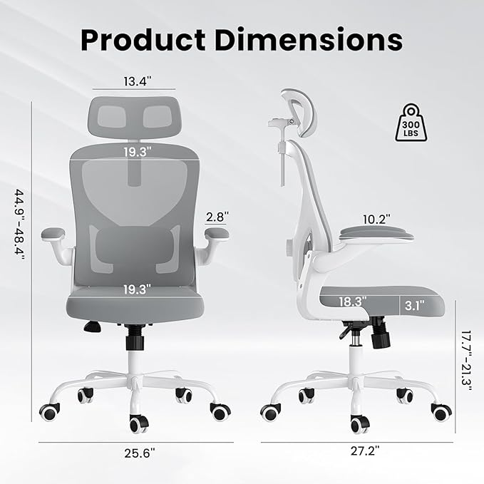 Ergonomic Office Chair, Comfy Home Office Chair High Back Computer Chair - Image 2