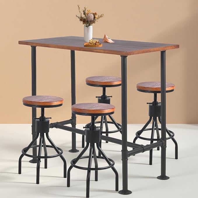 Industrial Rectangle Bar Table by BOKKOLIK