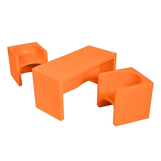 ECR4Kids Tri-Me Table and Cube Chair Set by ECR4Kids