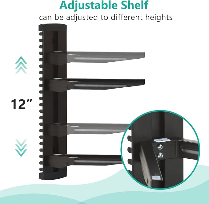 WALI Floating Entertainment Center Shelves, Holds Up to 17.6lbs, TV Shelf - Image 5