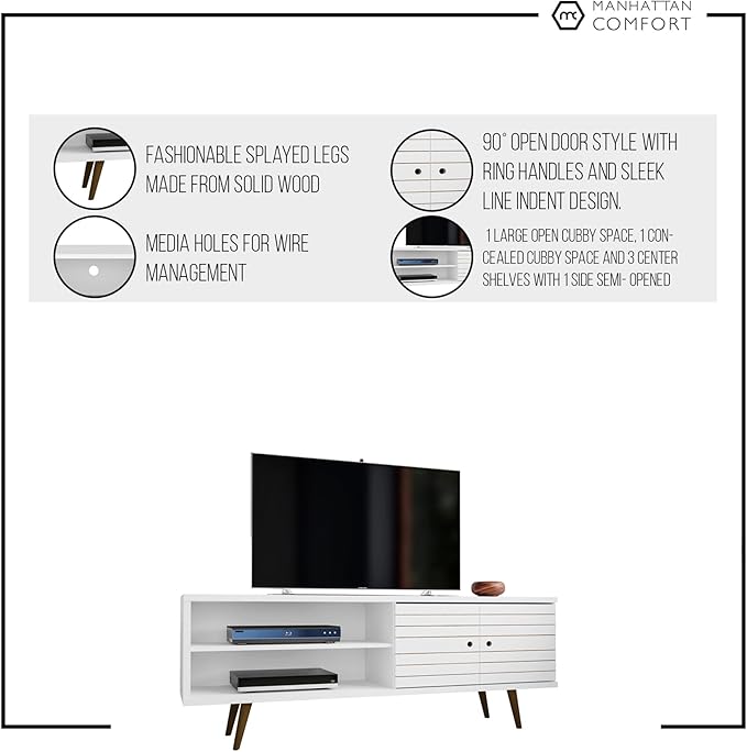 Manhattan Comfort Liberty Mid Century Modern TV Stand - Image 10