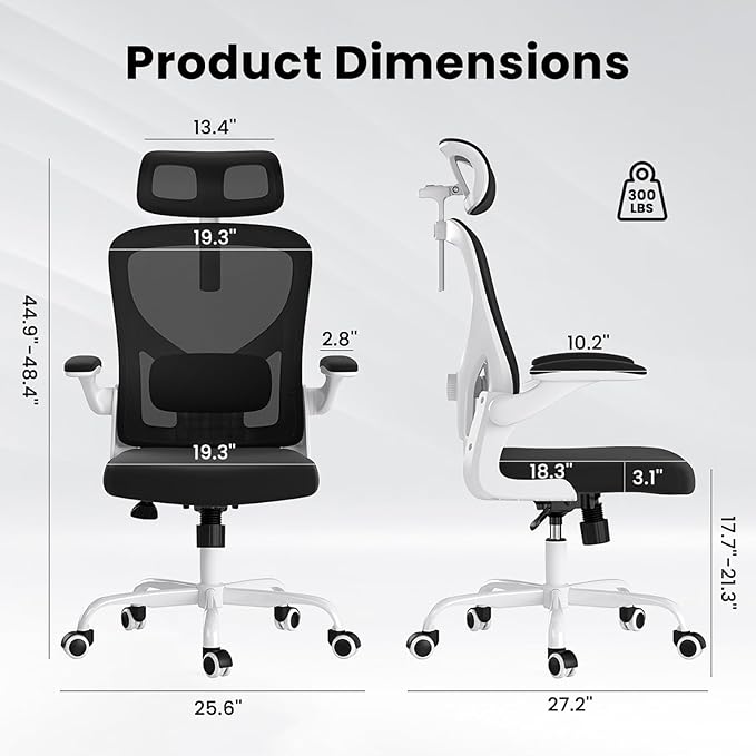 Ergonomic Office Chair, Comfy Home Office Chair High Back Computer Chair - Image 2