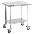 DuraSteel 30x24 NSF Stainless Steel Cart Work Table by DuraSteel