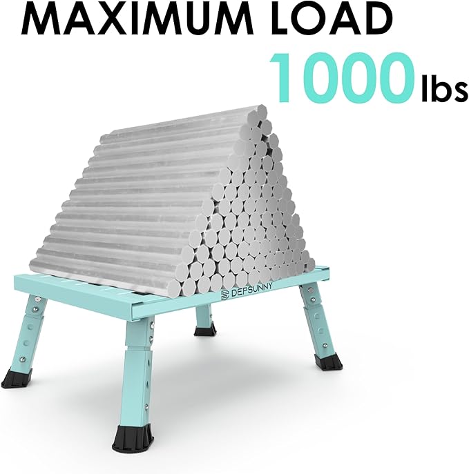Adjustable Height Aluminum RV Step, Stable Foldable Platform Step Stool - Image 6