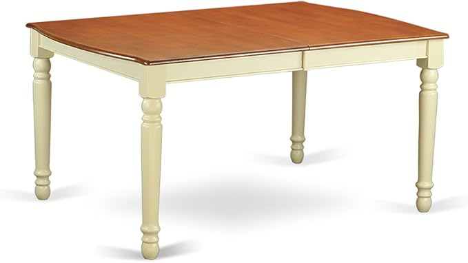 East West Furniture DOAV7-WHI-W 7 Piece Dining Set Consist of a Rectangle - Image 5