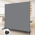 Room Divider Single Panel Privacy Screen W/Wheels, Upgrade Fabric Wall Divider by HOMSCREENER