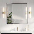 30x30 Inch Bathroom Mirror Frameless Beveled Edge Rectangle Wall Mirror by LAMCHMOR