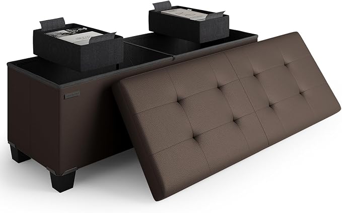 STORAGEBUD Storage Ottoman Bench by STORAGEBUD