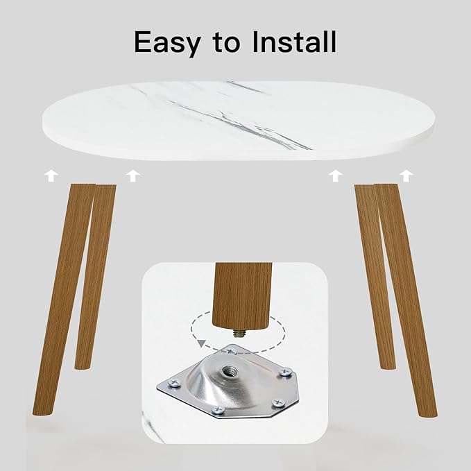 Small Coffee Table for Small Space, Low Table, Floor Table Desk for Sitting on - Image 6