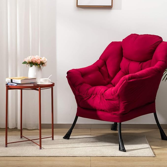 HollyHOME Modern Fabric Large Lazy Chair, Accent Oversized Comfy Reading Chair - Image 7