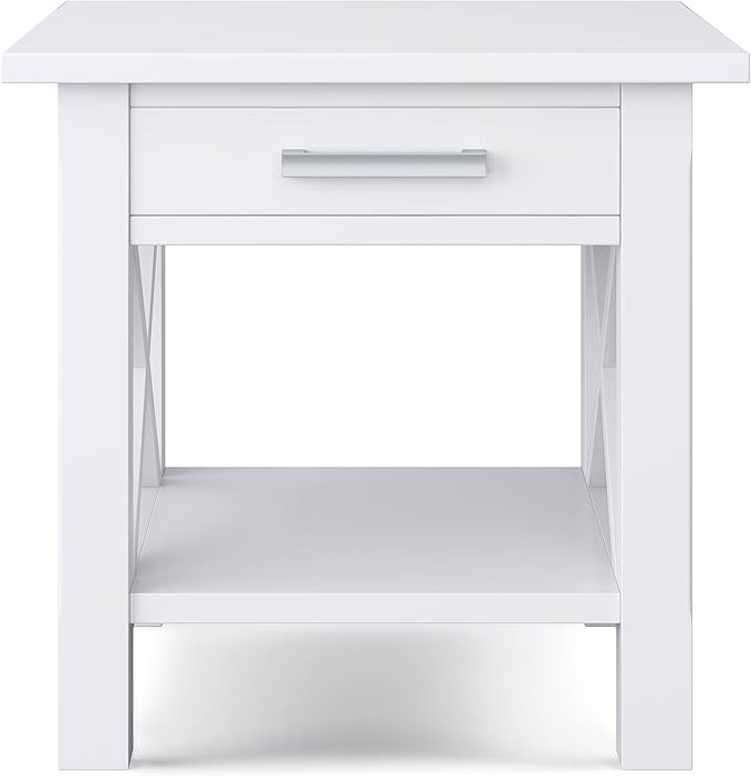 SIMPLIHOME Kitchener SOLID WOOD 21 inch Wide Square Contemporary End Table in - Image 5