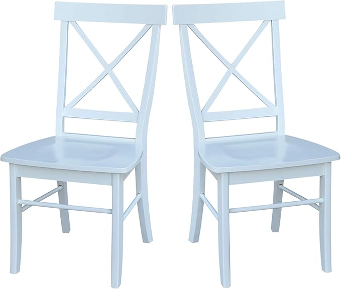 Set of Two X-Back Dining Chairs by InternationalConcepts